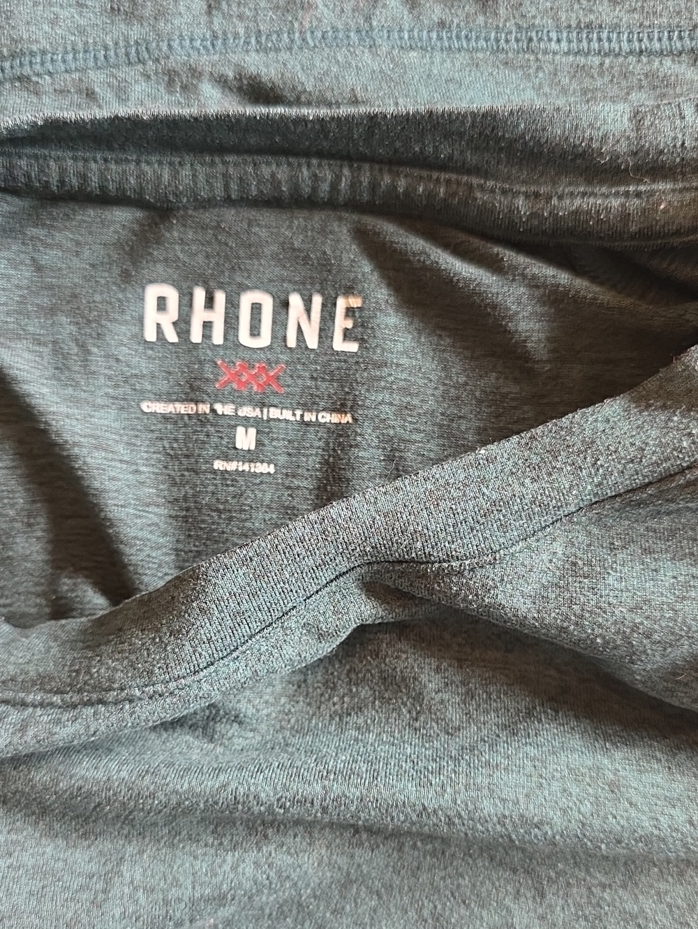 Men’s Rhone Green Shirt Size Medium - Picture 4 of 4